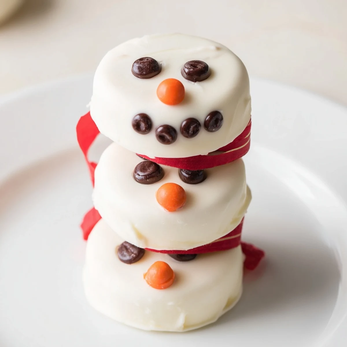Festive Express Snowman Marshmallow Pops, a quick and easy winter dessert with colorful candy scarves and sprinkles.