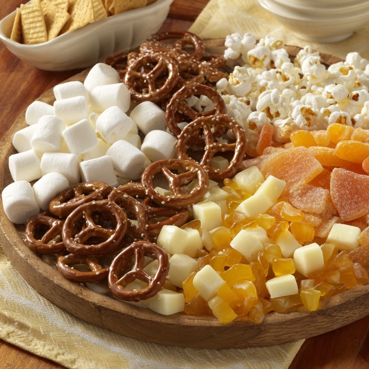 This Candy Corn Spooky Board shows a vibrant spread, perfect for a Halloween party appetizer.