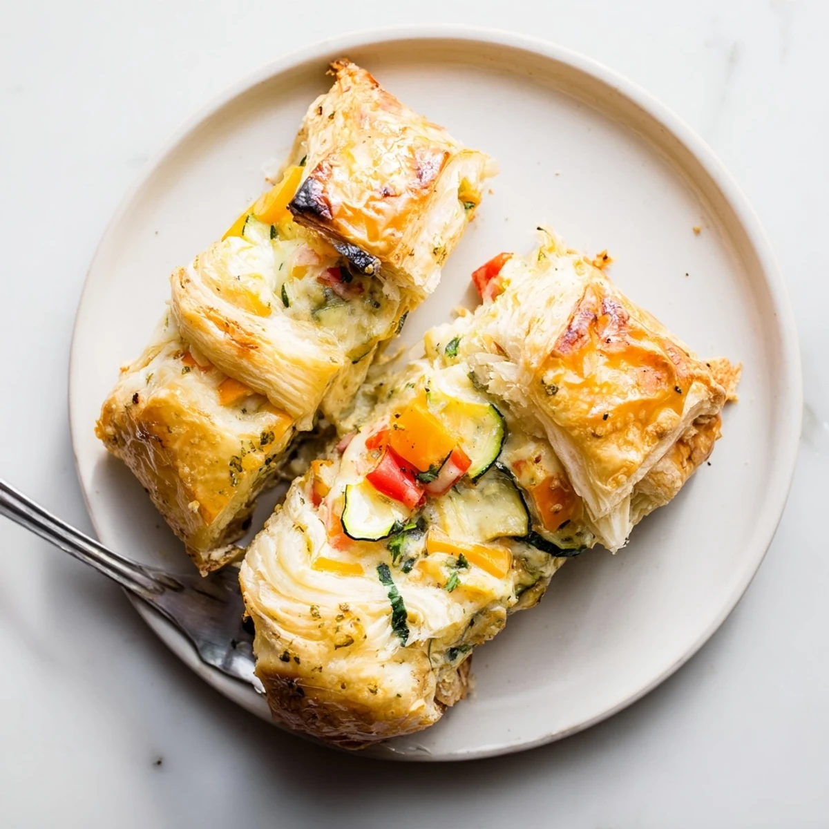 Golden-brown Cercles d'Hôtes Couronne de Rouleaux, a festive appetizer perfect for sharing with friends.