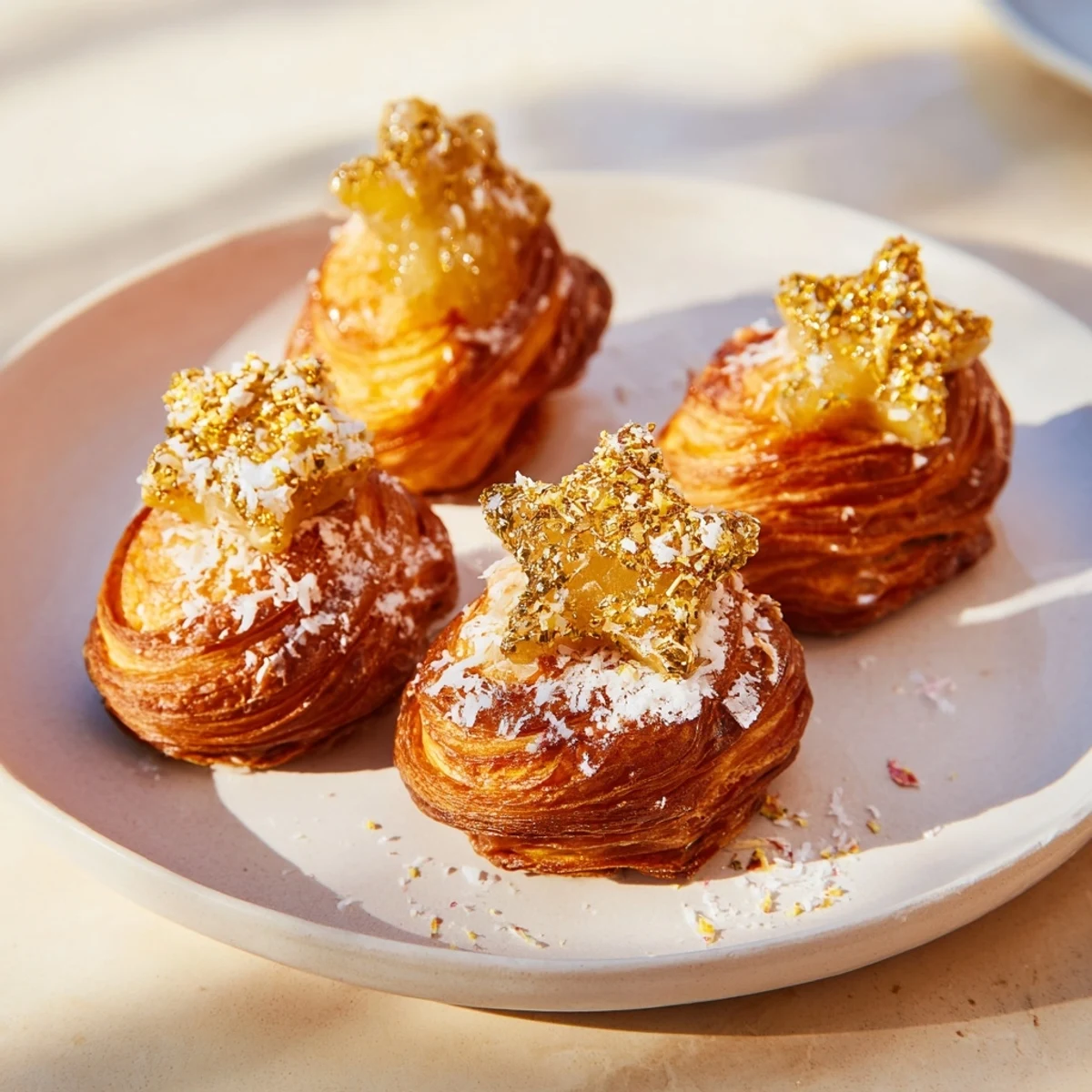 Moon-shaped and star-shaped Lunar and Star Date Platter, filled with flavorful nuts, ready to enjoy.