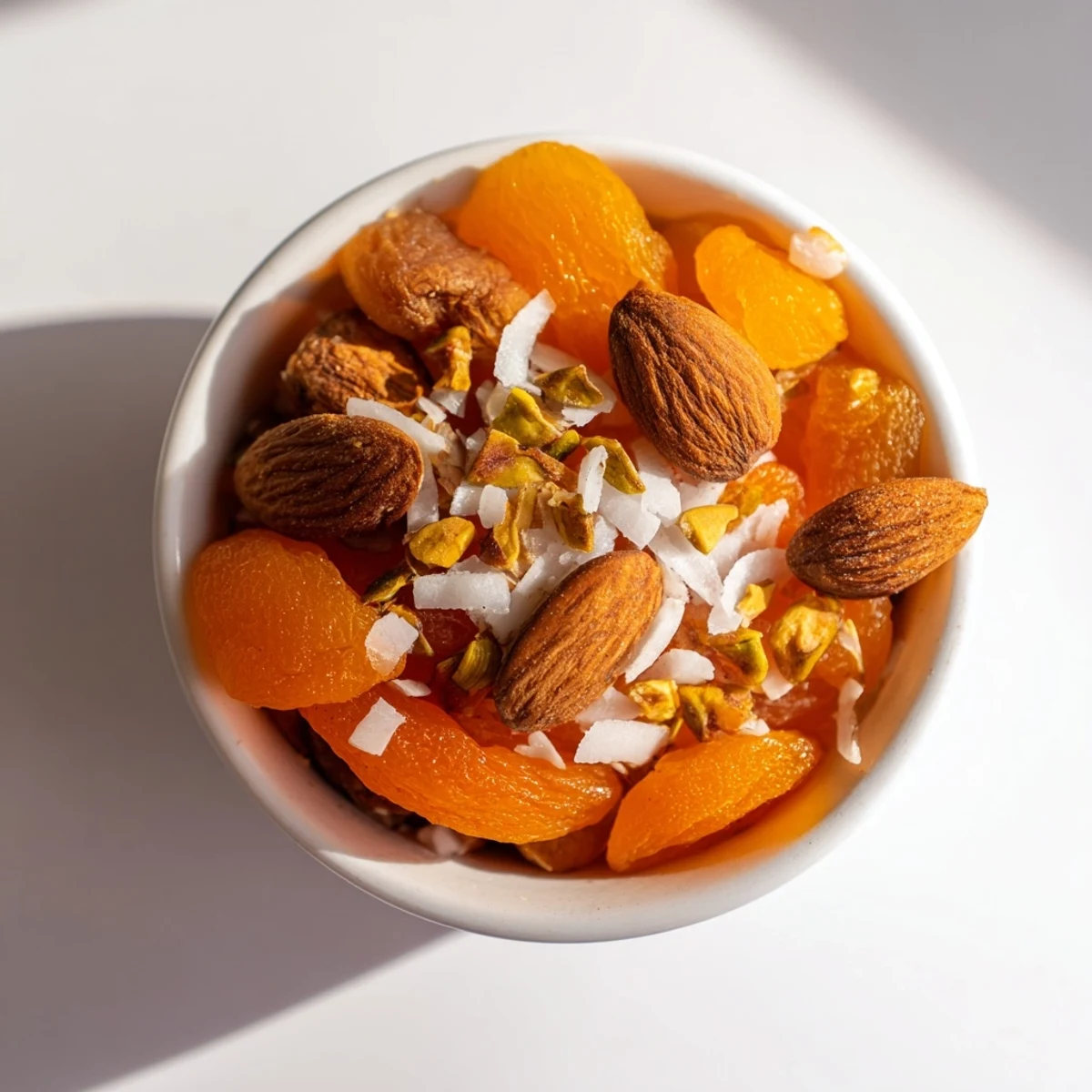 Vibrant image: Easy Almonds and Dried Apricots recipe, a quick, energizing bite.