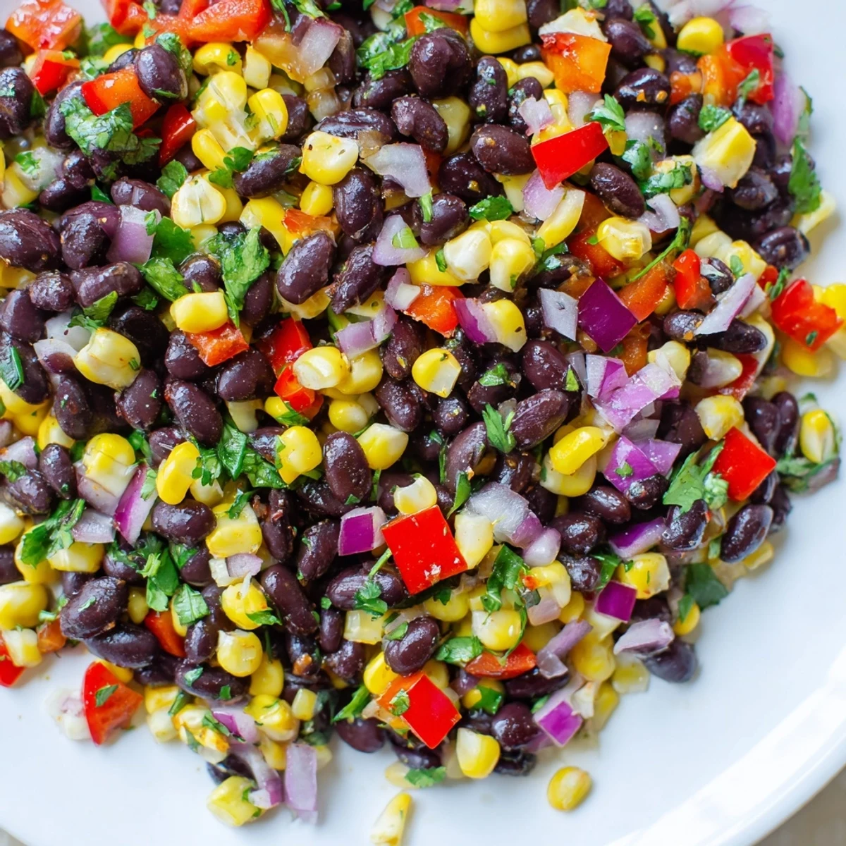 Enjoy this vibrant Southwestern Black Bean Salad, a healthy and delicious meal with a tangy vinaigrette.