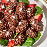 Crunchy Coco Pops and chocolate transform into fun pinecone shapes in this sweet dessert salad.