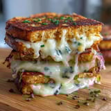 Protein bagels stuffed with fluffy eggs and melted cheddar for a satisfying breakfast sandwich.