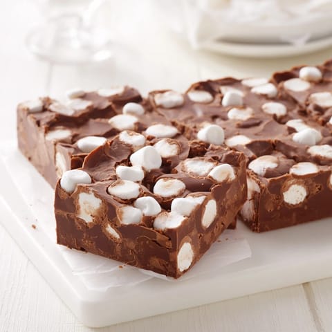 Sweet, decadent Easy Marshmallow Fudge, offering a symphony of textures and flavors in every bite.