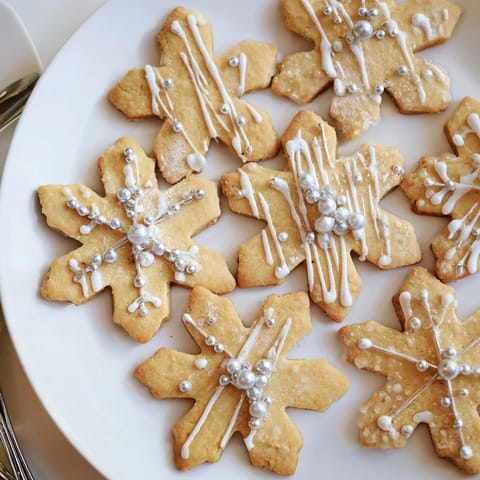Winter Snowflake Platter
