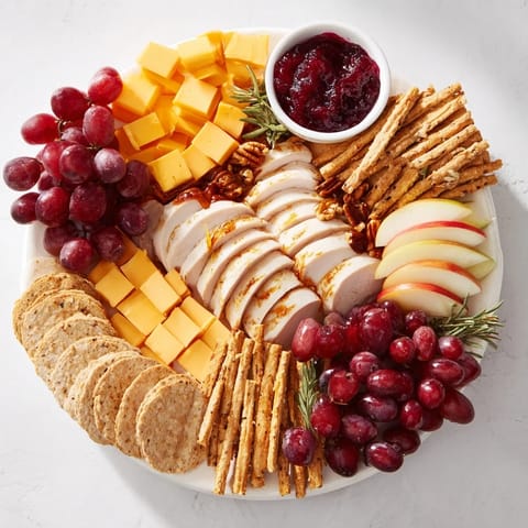 Turkey Cheese Cracker Board