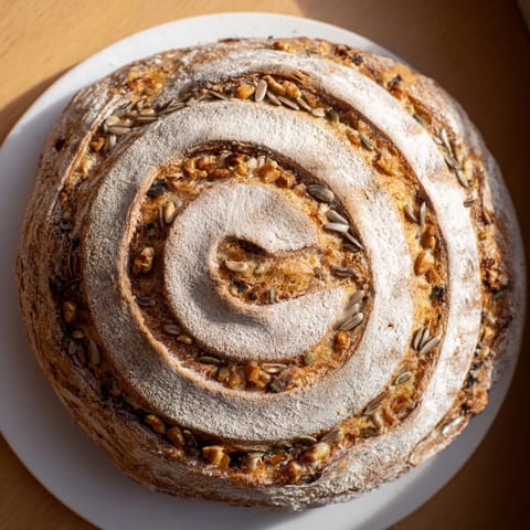 Fibonacci Spiral Growth Bread