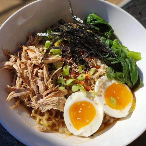 Chicken Ramen with Kewpie Mayo
