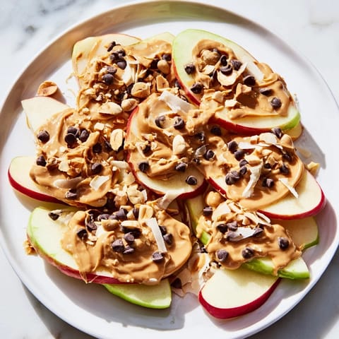Peanut Butter Apple Nachos