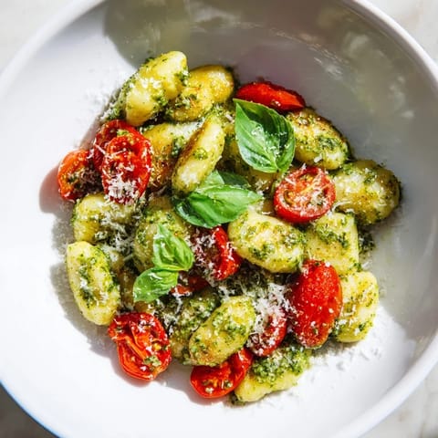Crispy Gnocchi with Pesto