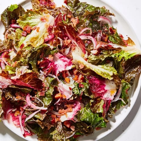 Bitter Greens Warm Bacon Dressing