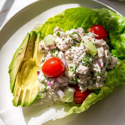 Tuna Salad Lettuce Wraps