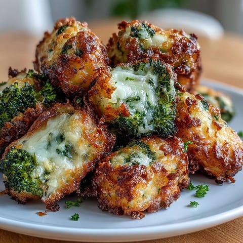 Wholesome broccoli and cheddar tots air fried to perfection, ideal for healthy snacking or kid-friendly meals.  