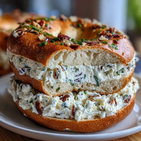 Garlic Herb Protein Bagels