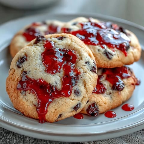 Soft sugar cookies with dramatic vampire bite marks filled with glossy red icing for a spooky Halloween treat.  