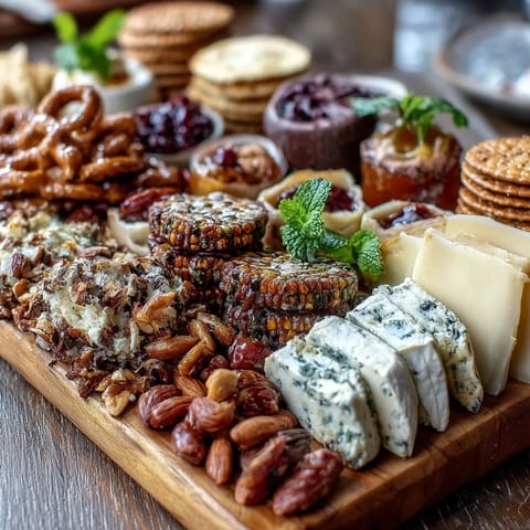 Pisces Zodiac Snack Board with Blue Fruits and Treats featuring vibrant blueberries, blackberries, and blue cheese on a dreamy ocean-inspired platter.