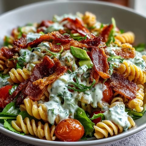 BLT Pasta Salad Avocado