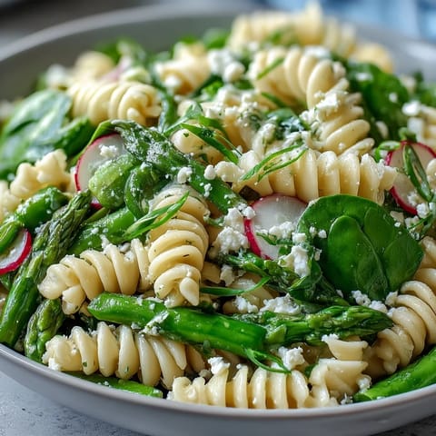 Spring Pasta Lemon Radishes