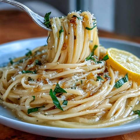Creamy lemon-butter pasta with parmesan and fresh basil, a bright and zesty spring dish perfect for quick dinners.  