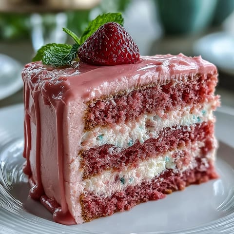 Exquisitely frosted Rosé Velvet Cake with a shimmering gold drip, perfect for showers.