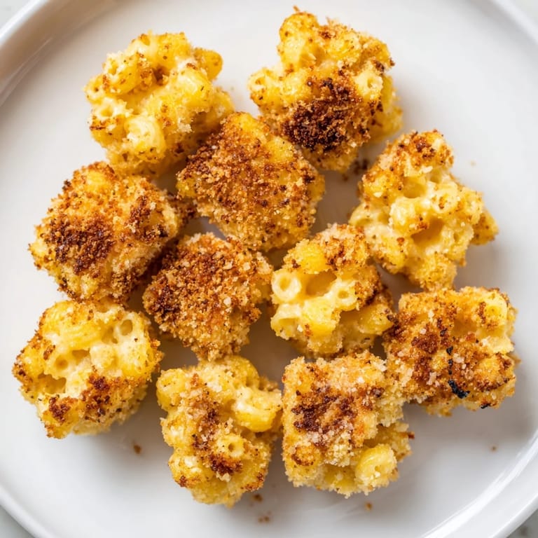 Imagine the amazing texture of these baked ditalini mac and cheese bites, perfect party food.