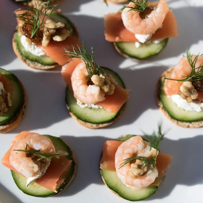 Elegant champagne pairings arranged on a platter, ready to be enjoyed with sparkling wine.