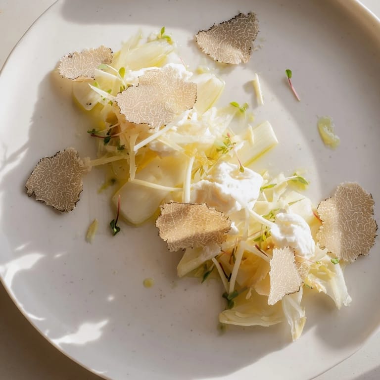 The Silver Birch beautifully presents soft burrata, Comté, and shaved truffle over fresh asparagus.