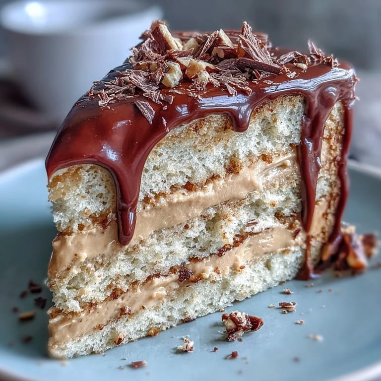 Layers of Hojicha Butter Cream Cake are served on a ceramic plate, ideal for tea lovers and special occasions.