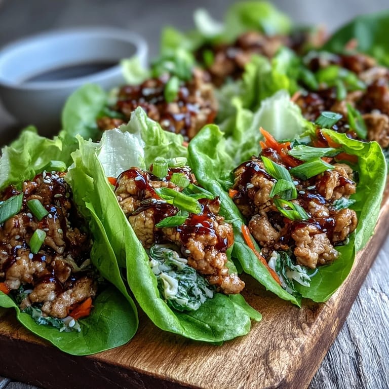 Savory hoisin sauce coated chicken mixture in a skillet, garnished with green onions for a flavorful low carb Asian-inspired dinner.