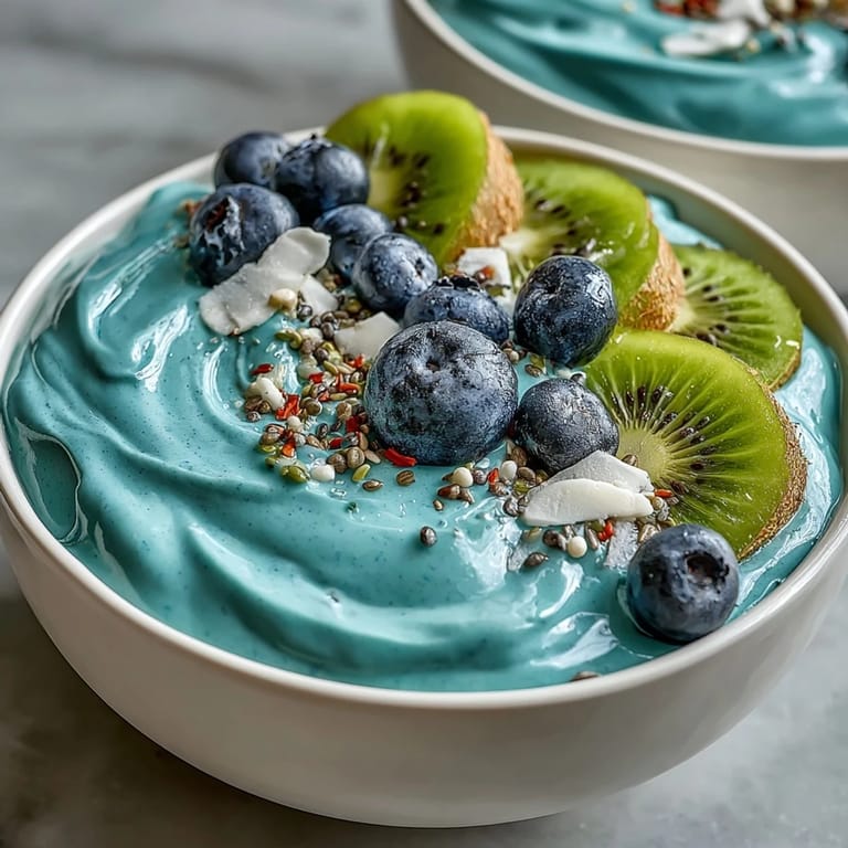 Whimsical Healthy Mermaid Smoothie Bowl for Weight Loss featuring colorful kiwi, dragon fruit, and coconut toppings.