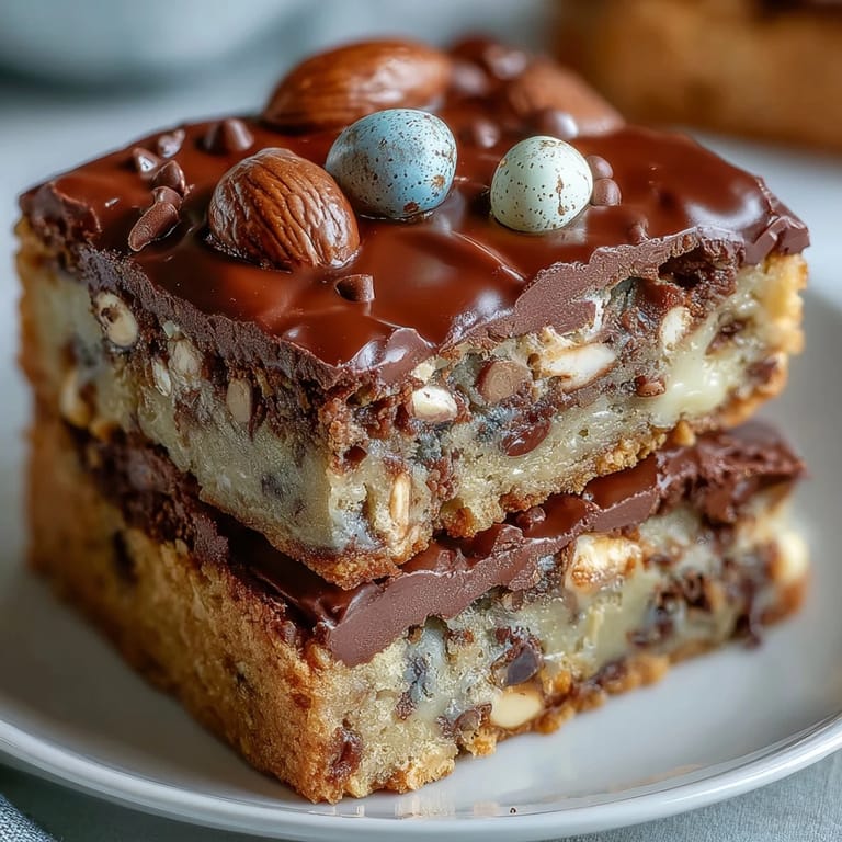 Golden-baked cookies filled with chocolate chips and vibrant Cadbury Mini Eggs, delivering a festive Easter treat that's both indulgent and fun.