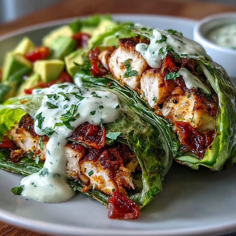 Colorful turkey taco filling with tomatoes, peppers, and spices, served in crunchy lettuce leaves for a low-carb dinner.  