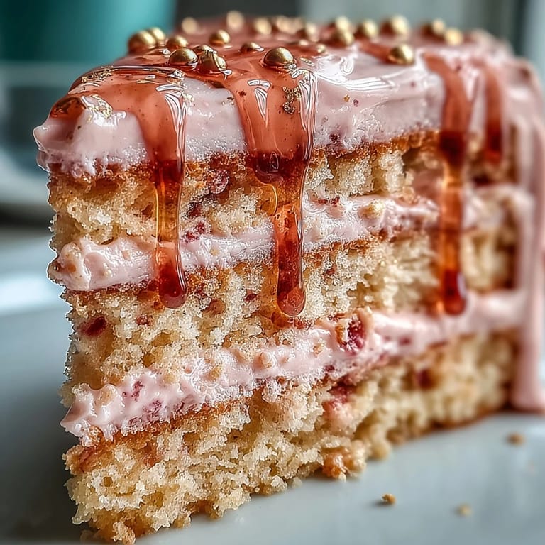 Gorgeous Bridal Shower Rosé Velvet Cake, a festive centerpiece with creamy frosting.