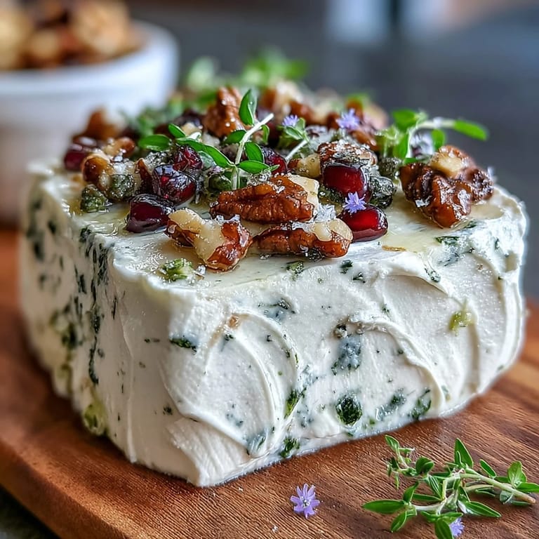 Artfully decorated butter board featuring capers, toasted nuts, and microgreens for a gourmet appetizer spread.